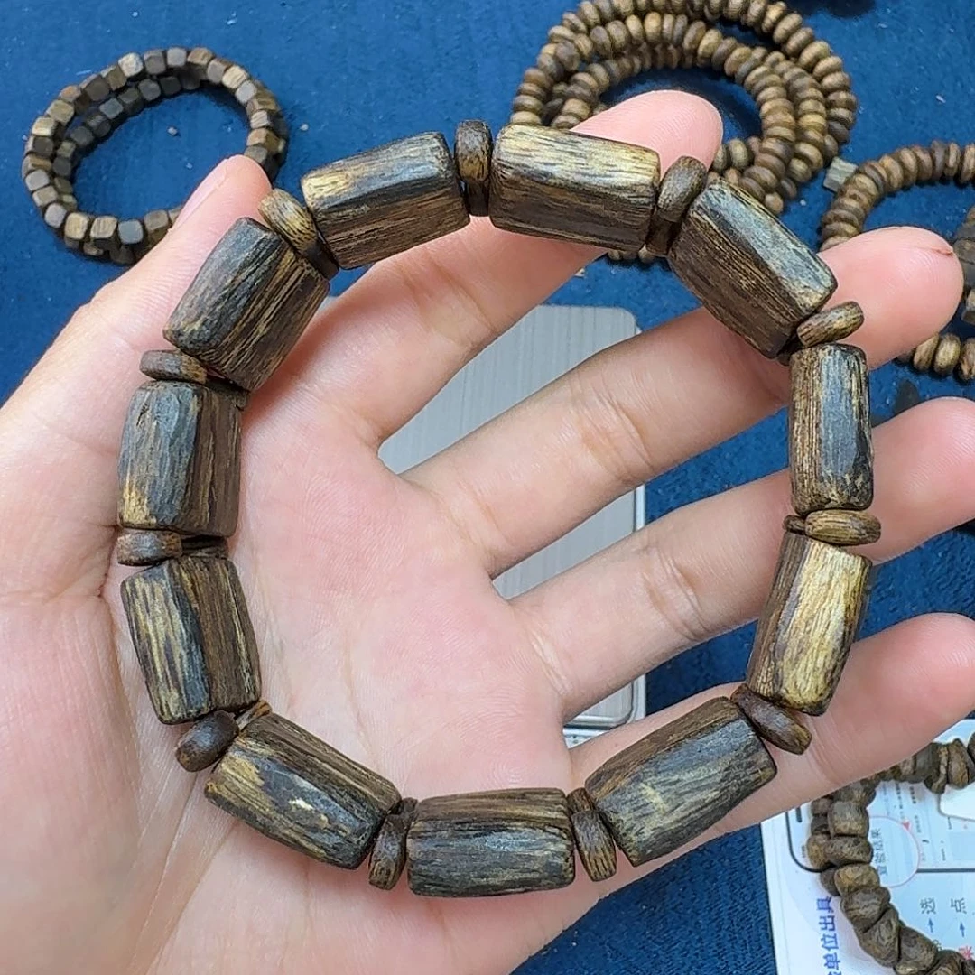 手串沉香树心油手牌隔珠1.9-18g多样性发一