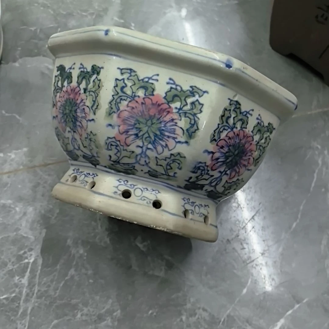 红陶森*哥瓷器花盆一个包邮