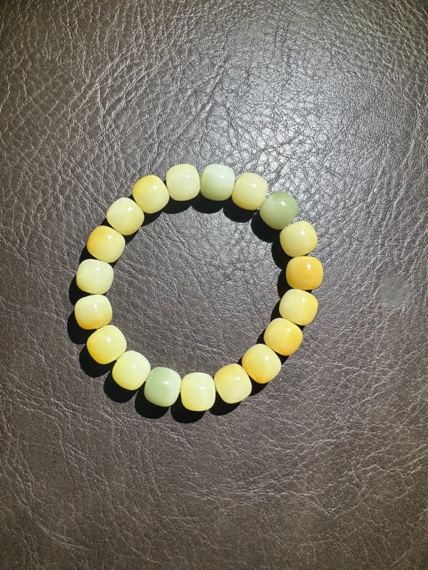 097马卡龙天然菩提精品单圈手串qx097（无礼盒）