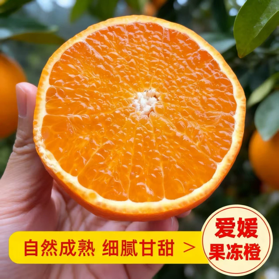 四川爱媛果冻橙38号新鲜应季爆甜多汁现摘现发整箱vs橙子水果疯狂