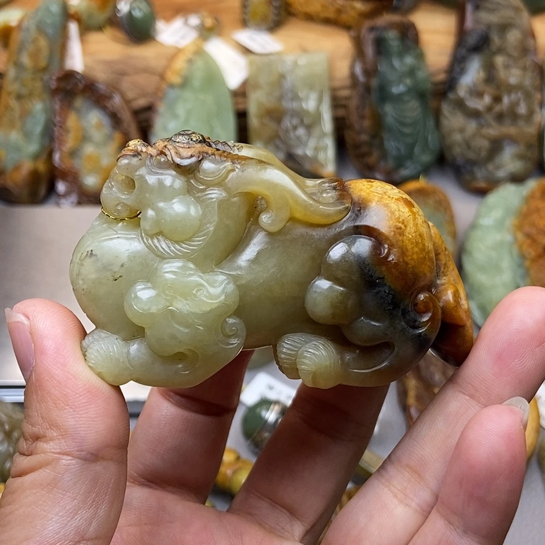 用***6岫岩河磨玉（透闪石质玉）未镶嵌珠宝奇石