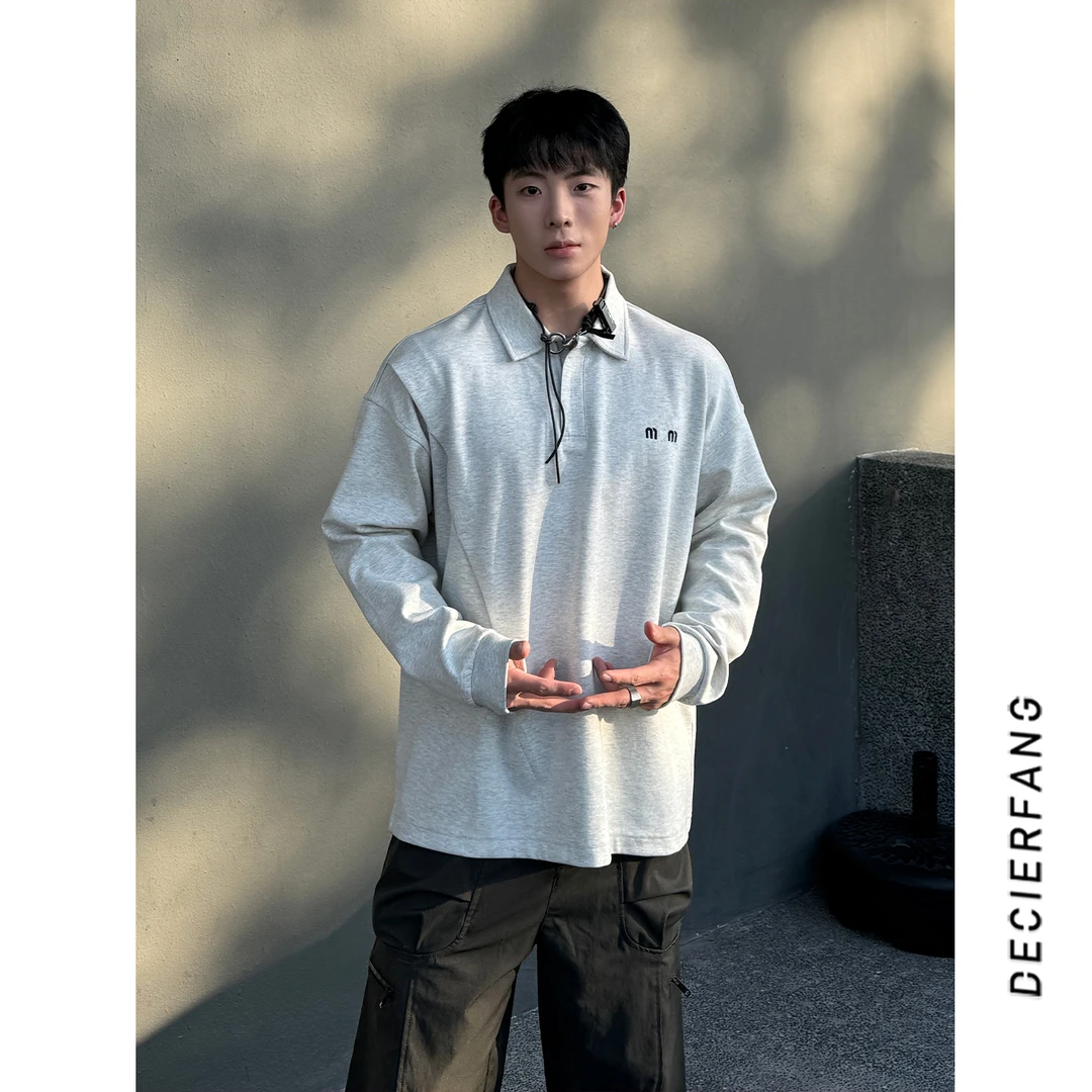 qc89872美式复古polo衫