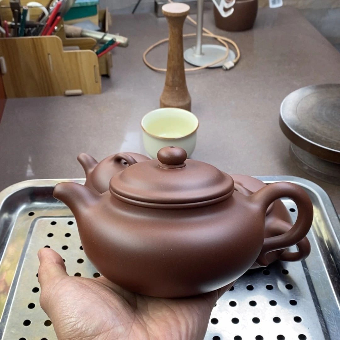 紫砂茶壶仿古容量500毫升左右