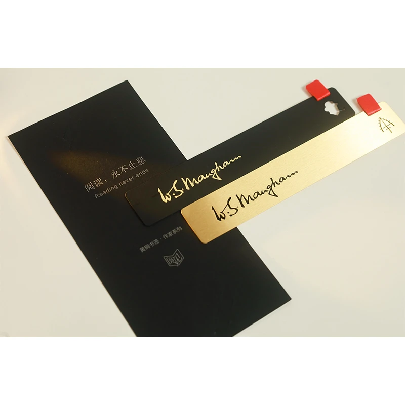 【作家系列黄铜书签】卡夫卡签名黄铜书签 /毛姆签名黄铜书签