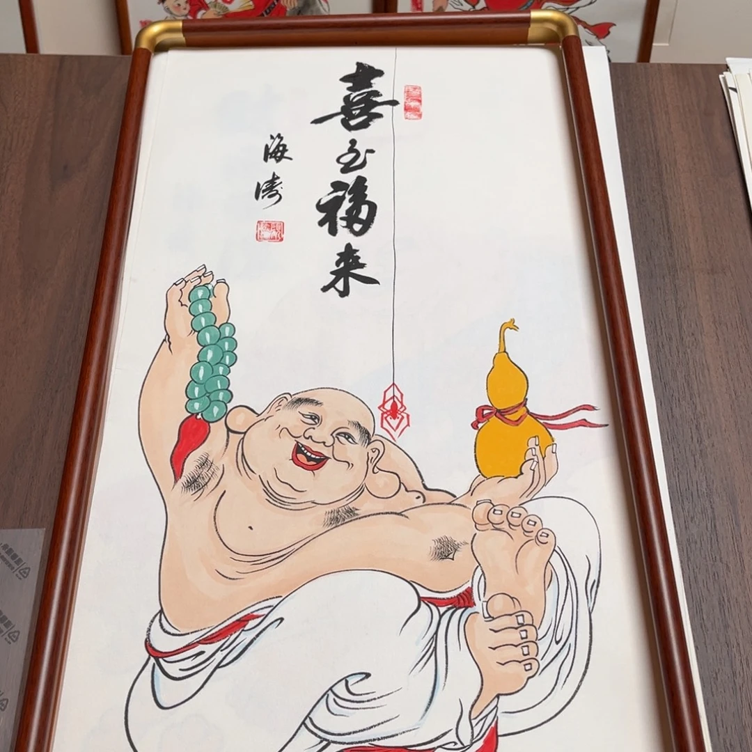 国画纯手绘禅意画作品