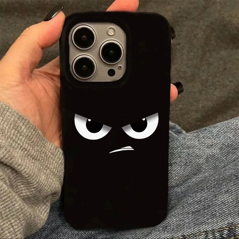 趣味凶凶表情适用苹果16/15果冻iPhone14/13promax全包防摔手机壳