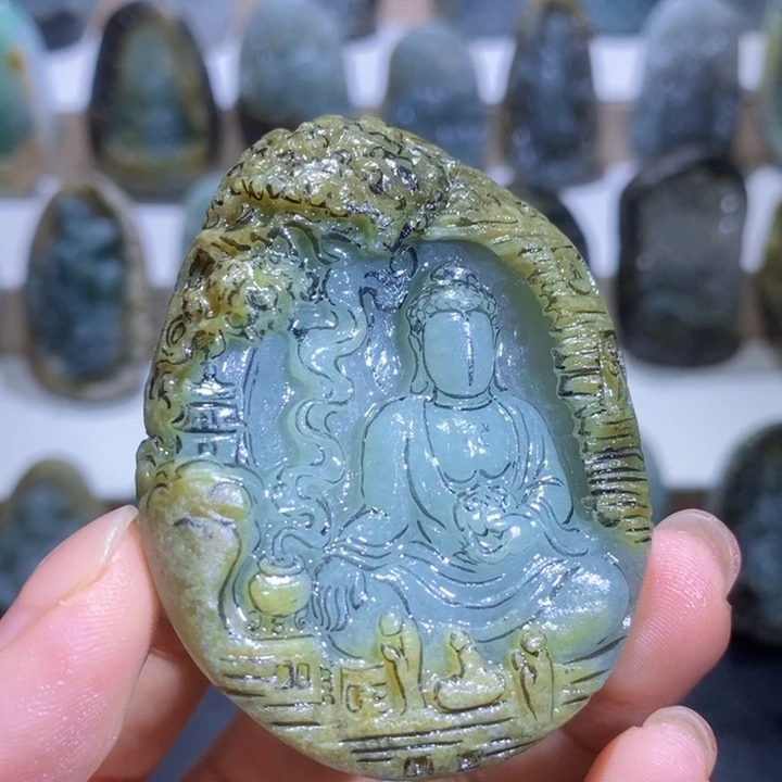 定制翡翠未镶嵌天然翡翠玉石雕刻