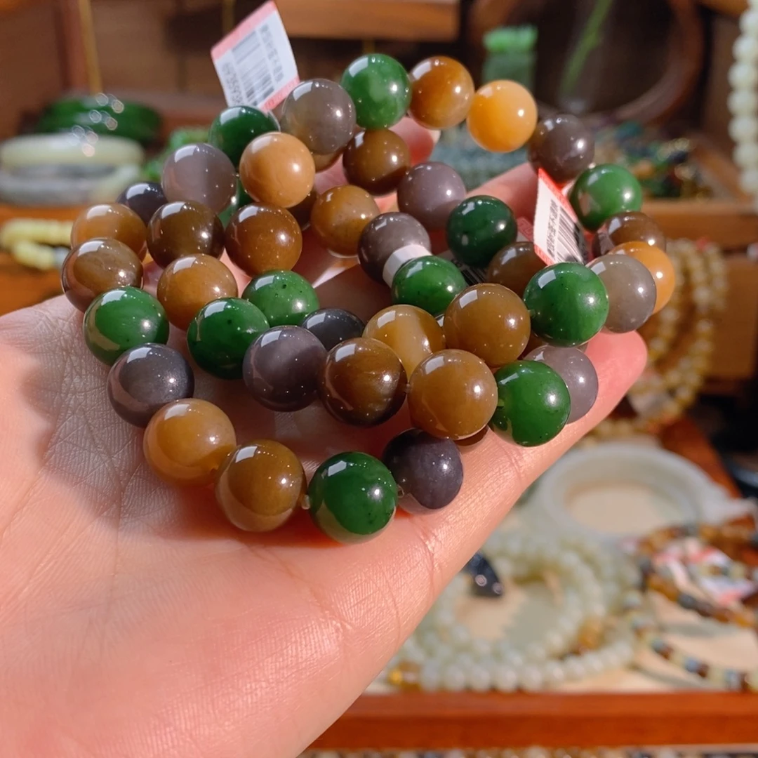 和田玉未镶嵌手链多样性发一