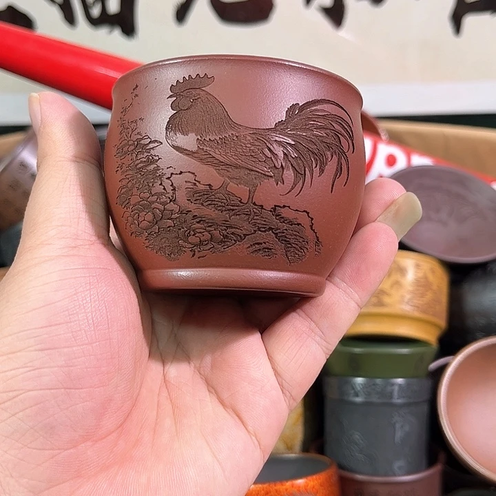 茶杯紫砂全手工紫砂主人杯
