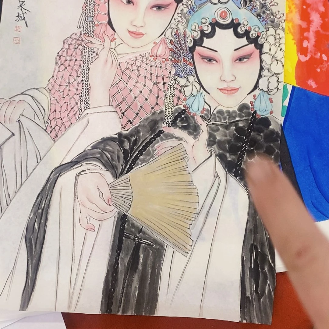 国画暖***醉同本义同一片星空上