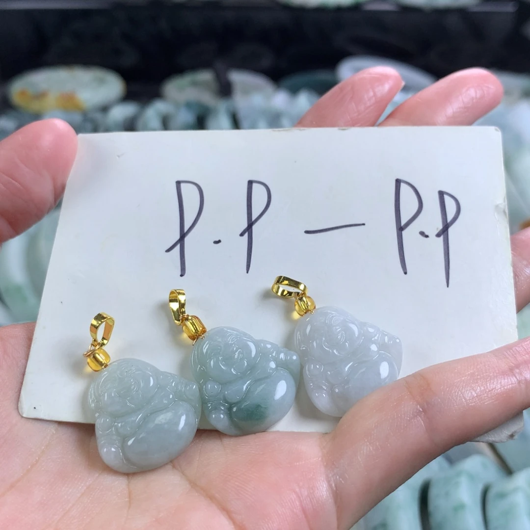 翡翠未镶嵌颈饰多样性发一件