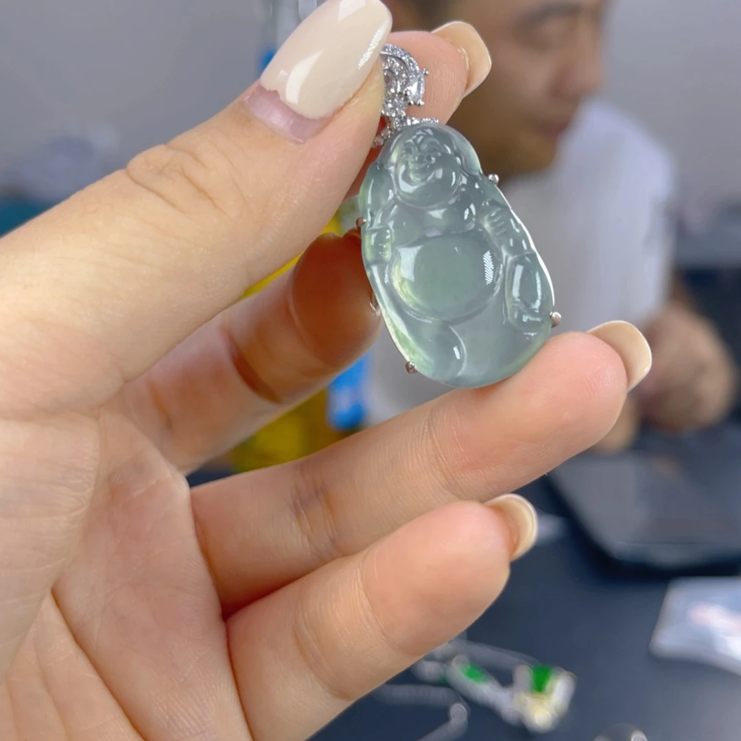 翡翠未镶嵌颈饰天然翡翠A货