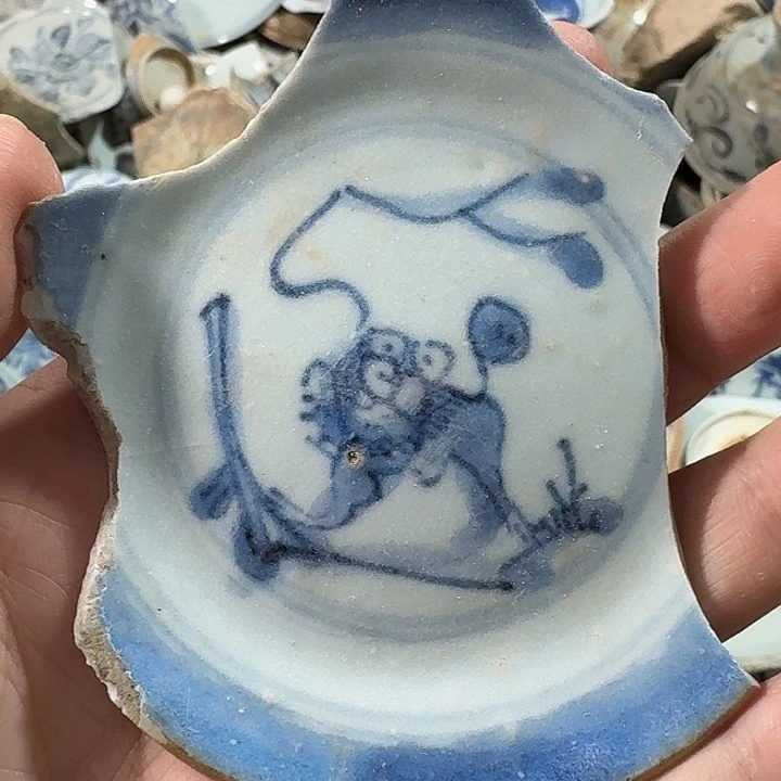 游***鹤瓷片瓷片标本，顺丰包邮