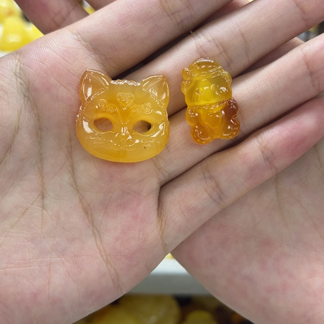 琥珀颈饰未镶嵌天然琥珀