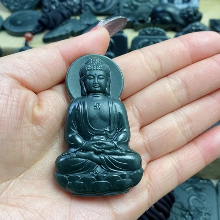 和田玉（青玉）颈饰未镶嵌