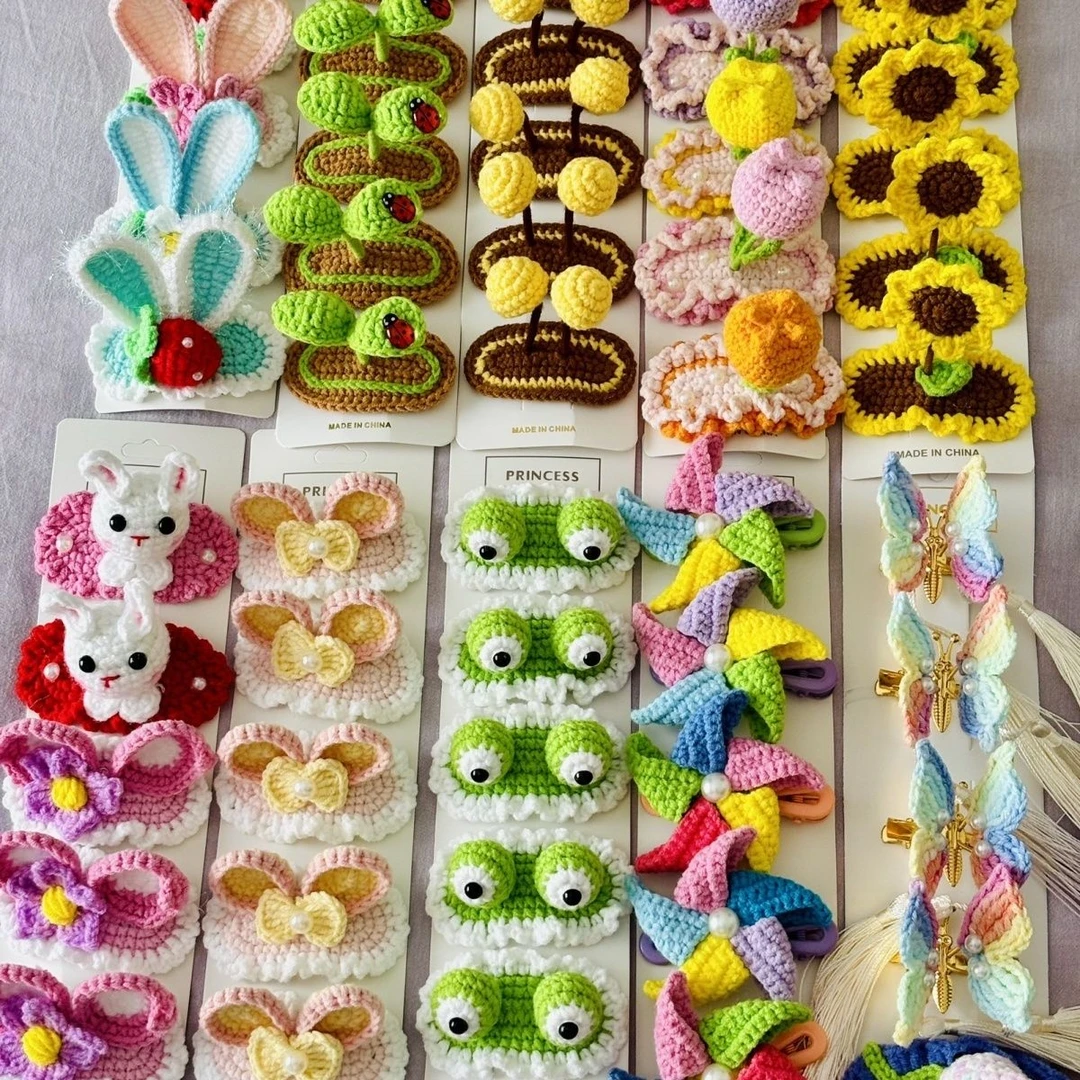 新人专享价到手4个轻奢韩系可爱公主风纯手工立体发饰混发