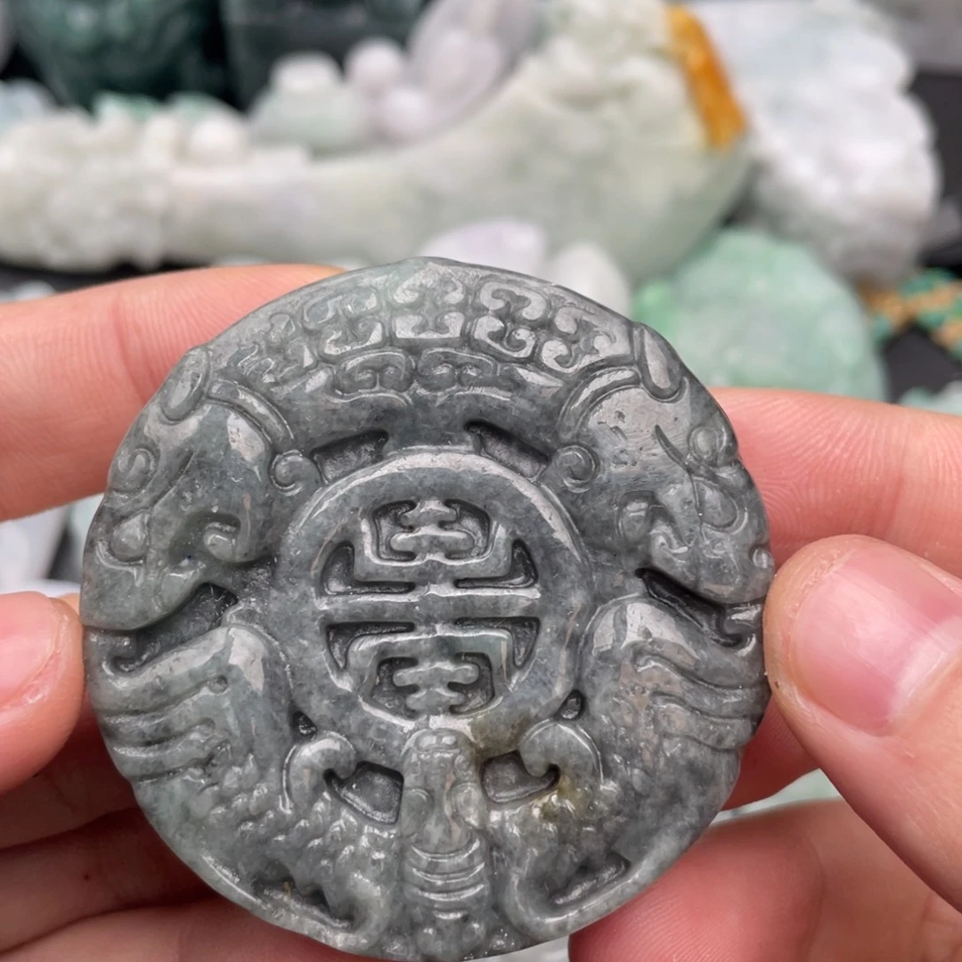 翡翠未镶嵌吊坠(不含链)