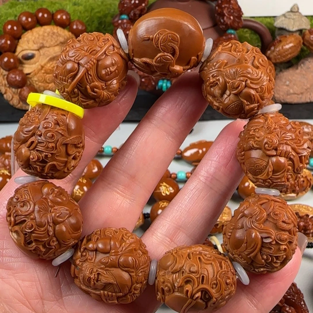 橄榄核手串/手链铁盒祥云群仙会手串