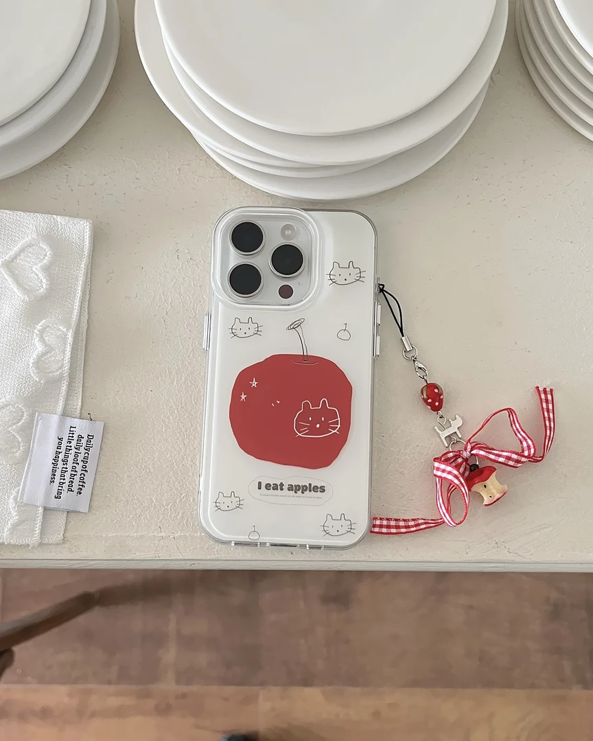 线条猫咪苹果适用iPhone16/15promax手机壳小众苹果14/13高级感