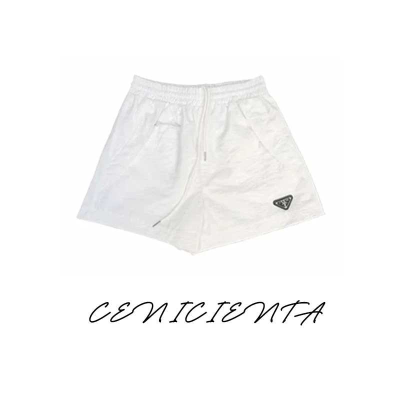 拉达家高级感纯色短裤P家夏季休闲时尚春夏百搭抽绳607