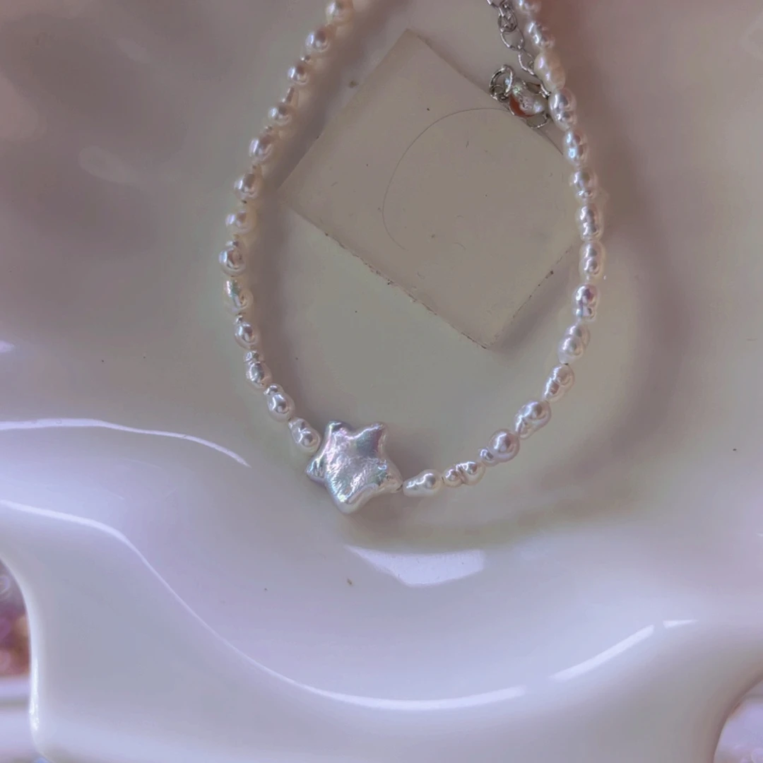 淡水珍珠手绳合金