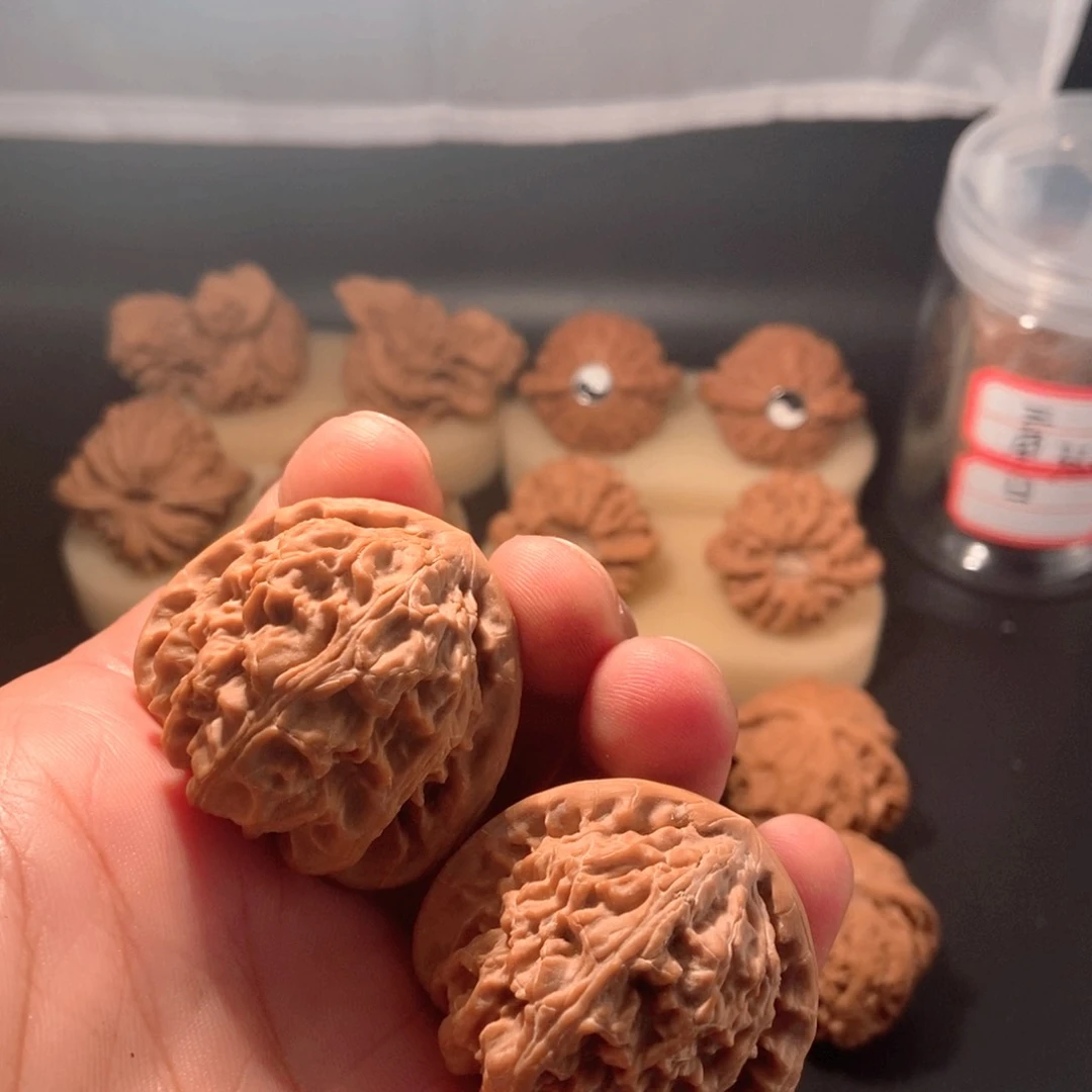 吊坠文玩核桃41三角白有修