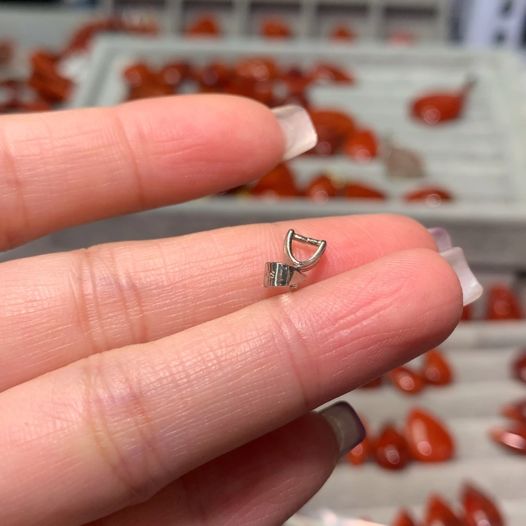 【闪购商品】南红玛瑙扣头银S925镶嵌