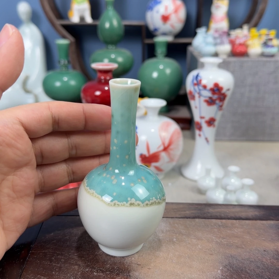 陶瓷手工小花器摆件