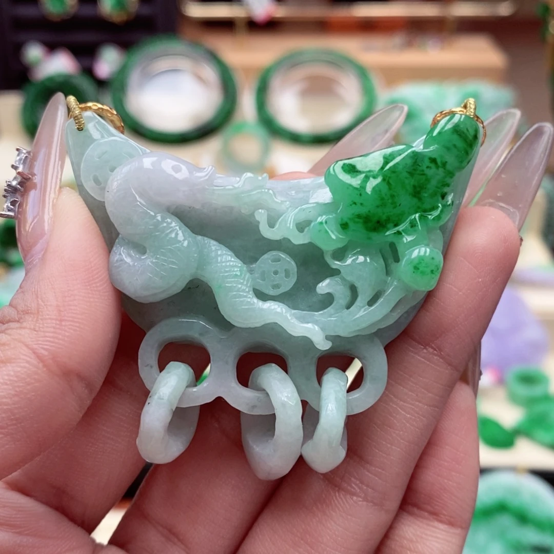 颈饰未镶嵌翡翠翡翠吊坠