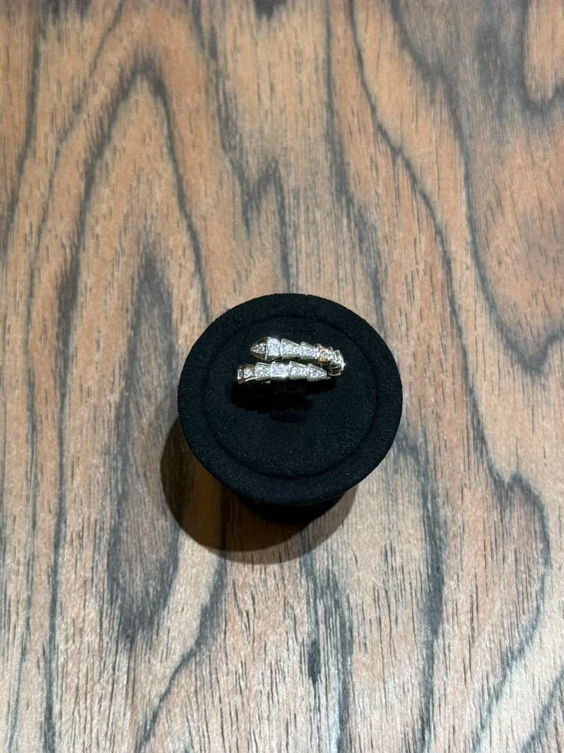 非金属亚克力戒指 亮钻蛇形装饰戒指