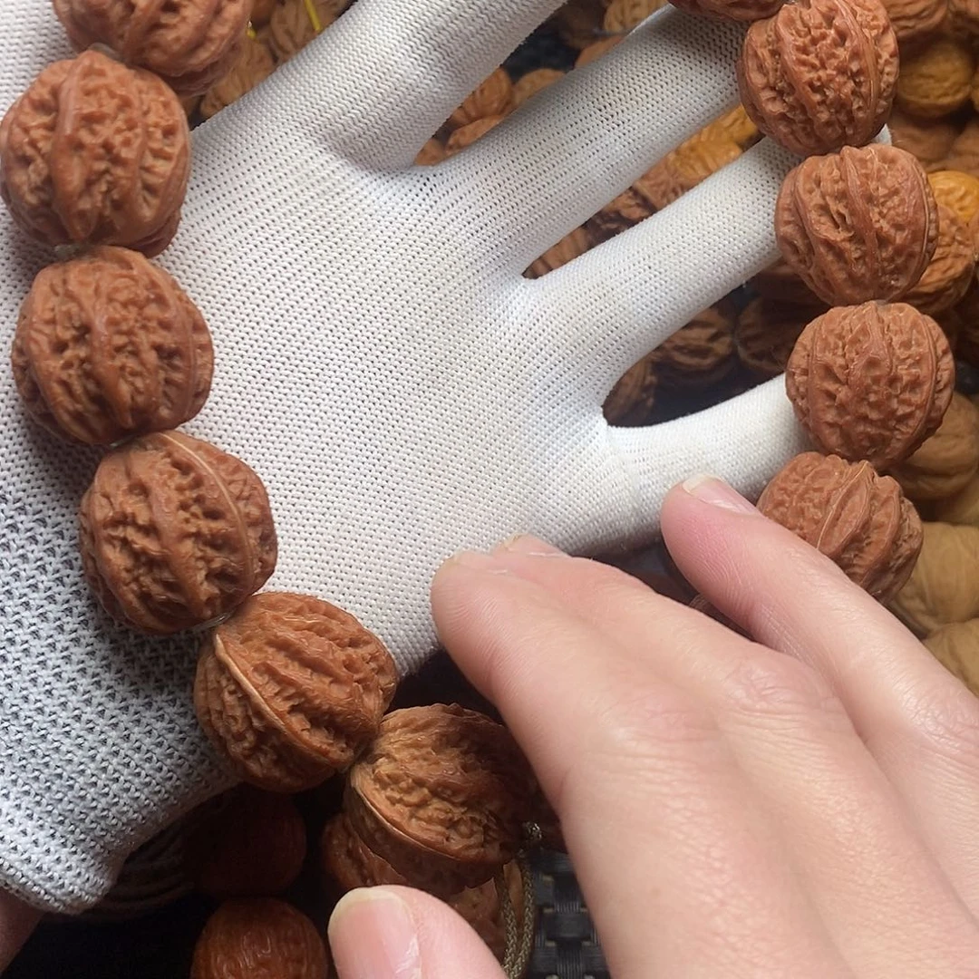 核桃手串/手链八棱火焰