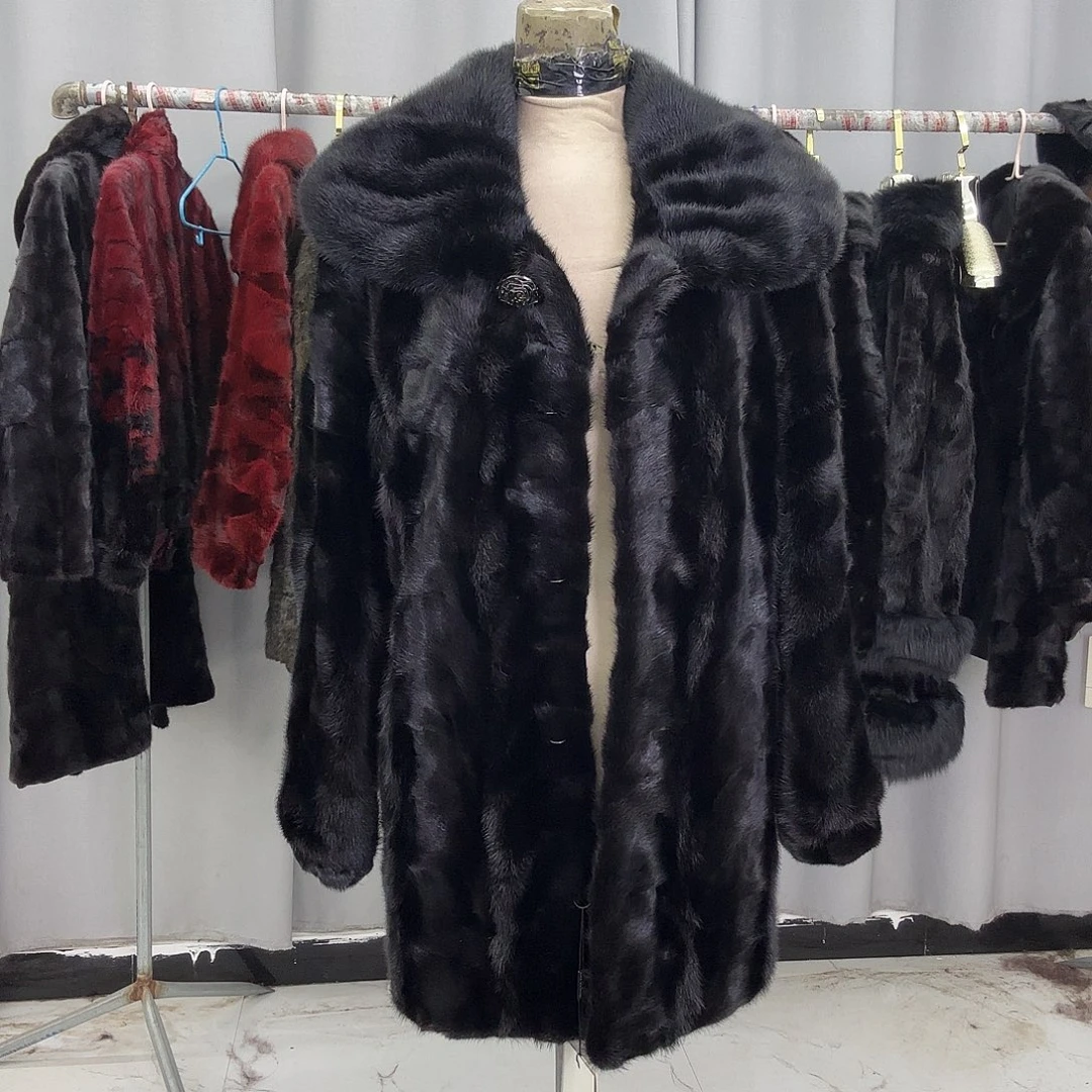 水貂拼貂真皮真毛