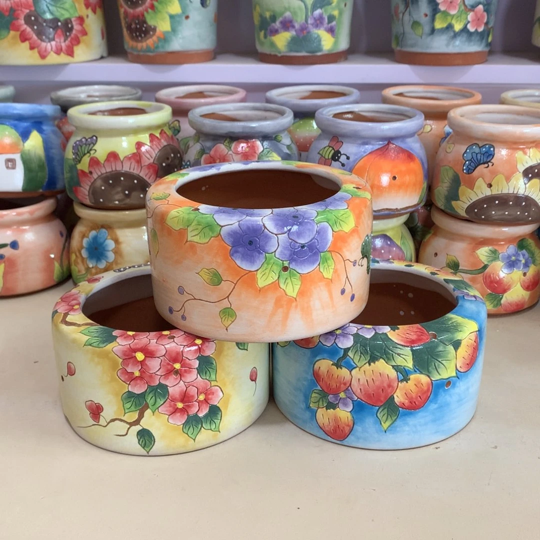 福利花盆，手绘花盆