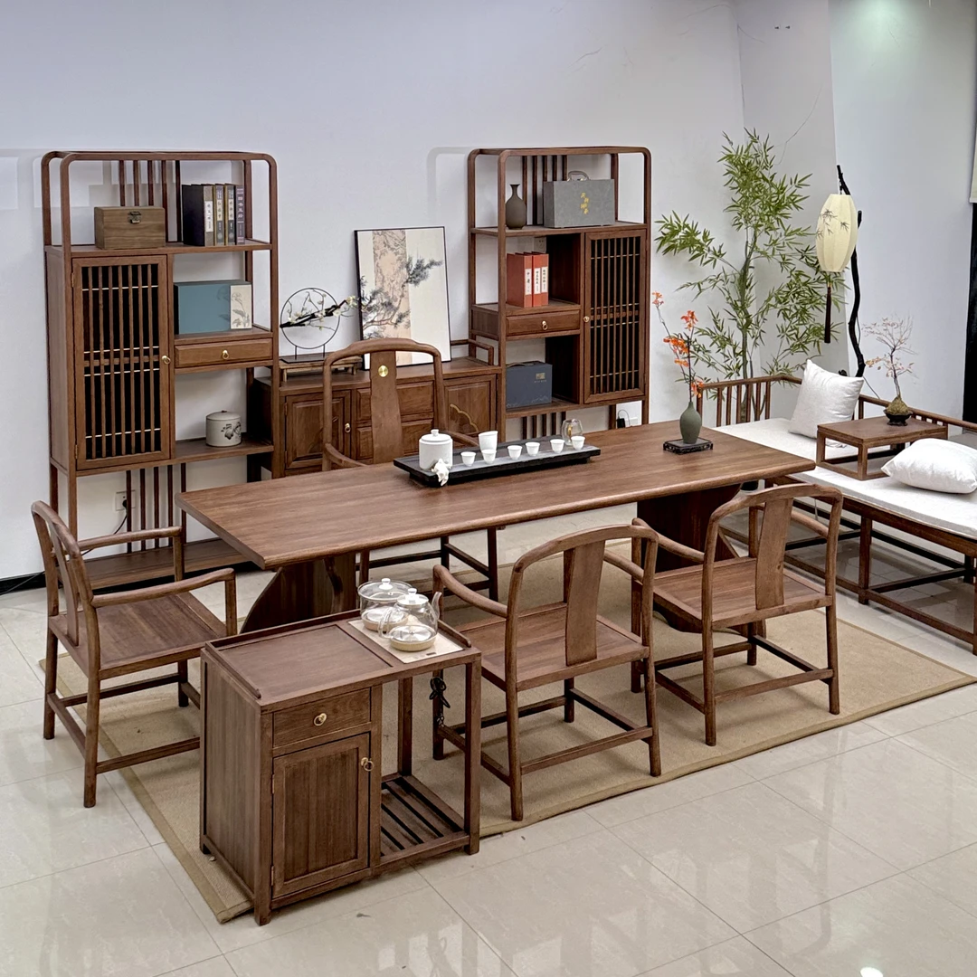 星空茶台新中式茶桌椅组合大板桌家用客厅办公室简约禅意泡茶桌