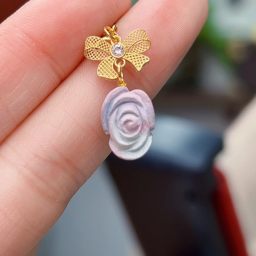 绿松石珠宝奇石18K金镶嵌