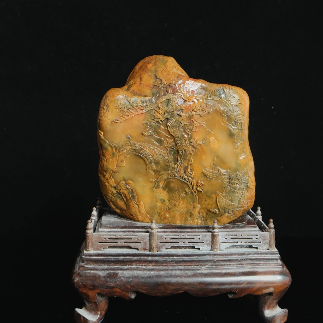 DY-C1503 寿山石风里同舟 117*48*129mm1508.64g