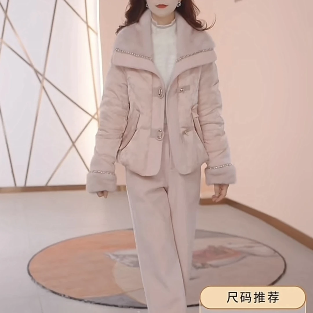 【羽绒服】两件套羽绒服时尚修身短款休闲女神范收腰显瘦减龄百搭