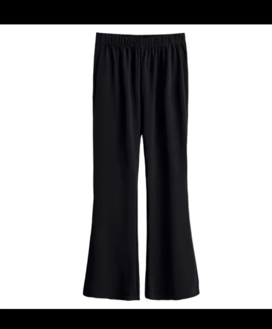 福利款高腰休闲裤1080凤枝大码女装春夏喇叭裤时尚百搭