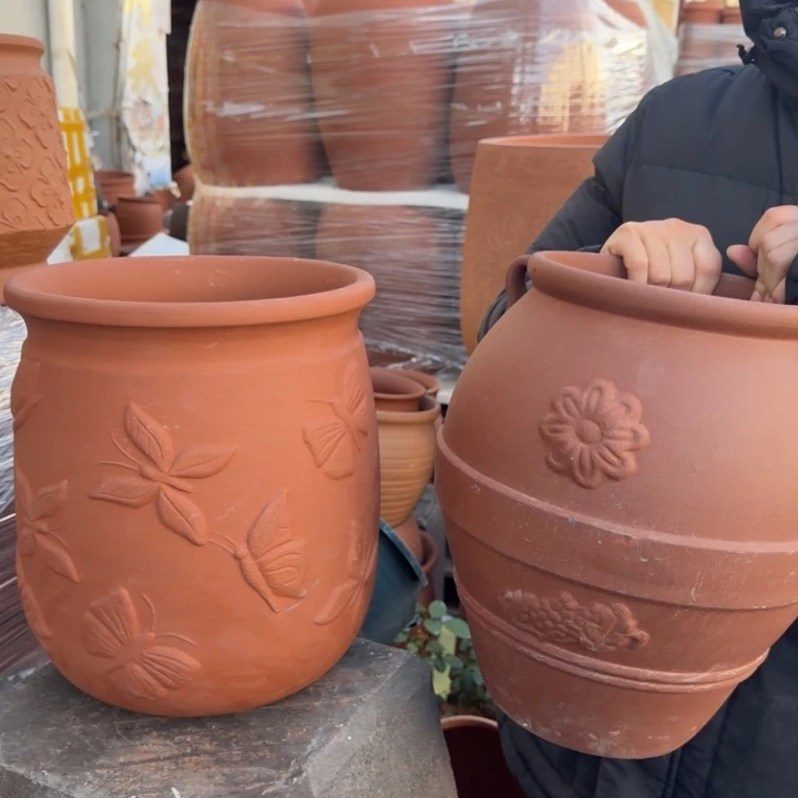 紫砂花盆口21高35口25高30宜兴紫砂
