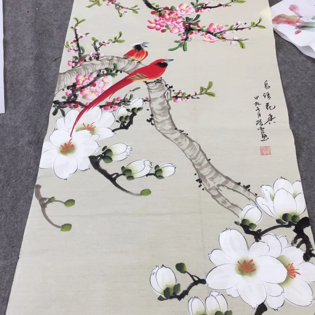 国画国画作品画心一张