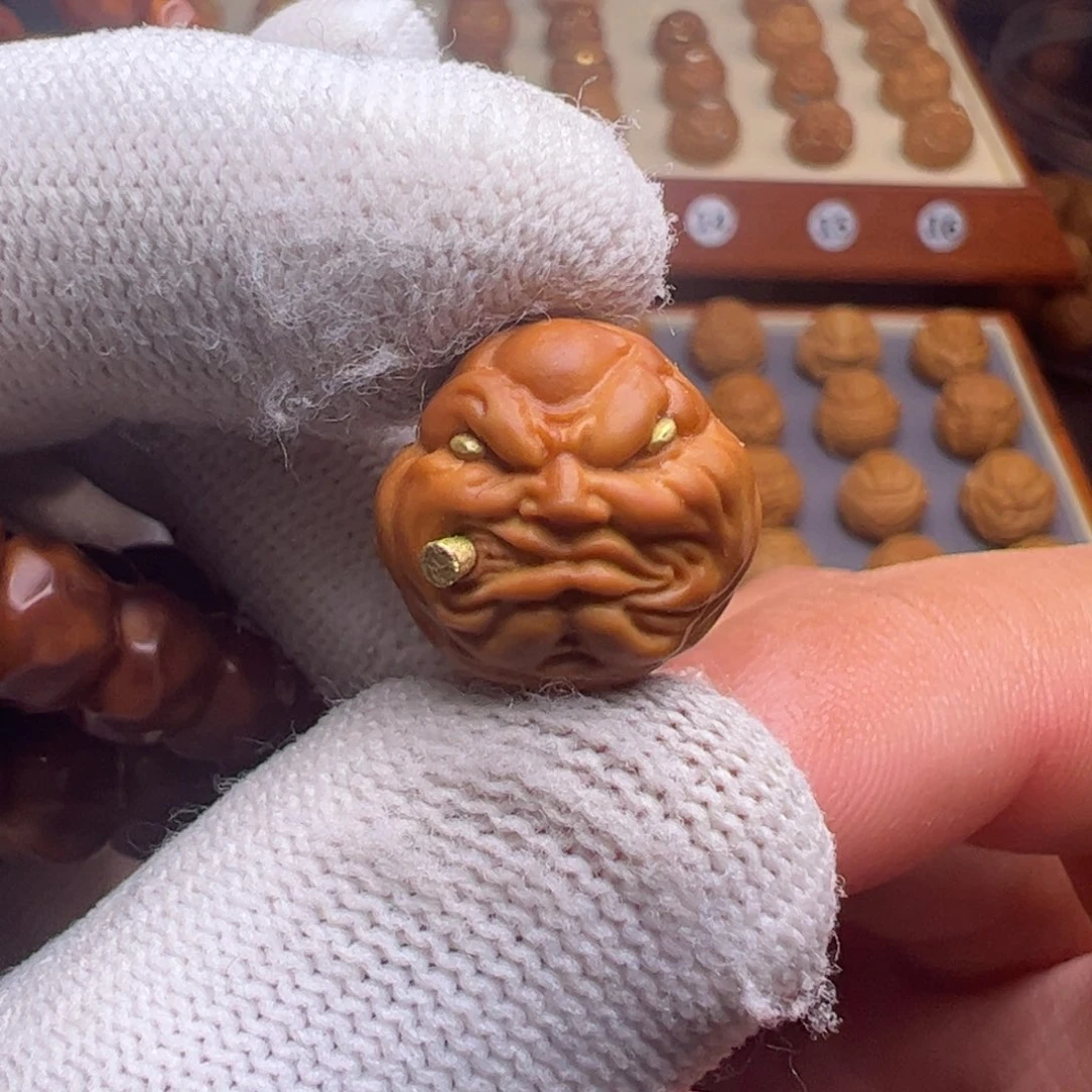 猴头核桃把件小尺寸烟鬼福利