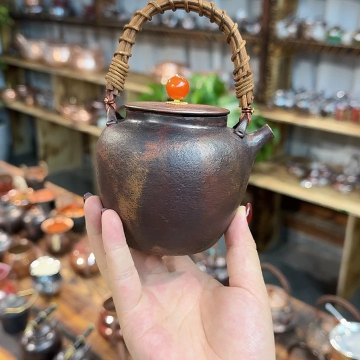 紫铜手工一张打闷泡壶