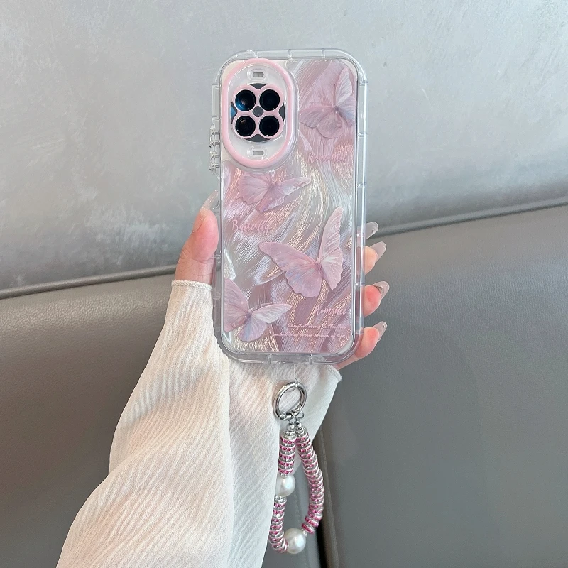 适用华为nova14手机壳新款高级感羽纱蝴蝶nova14pro女款防摔ultra