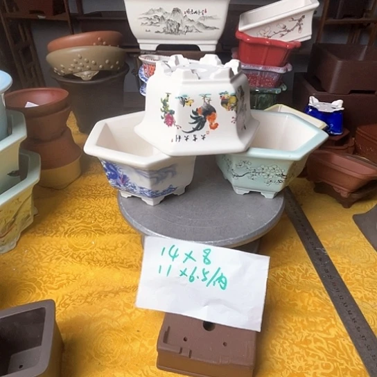 紫砂花瓶紫砂花盆