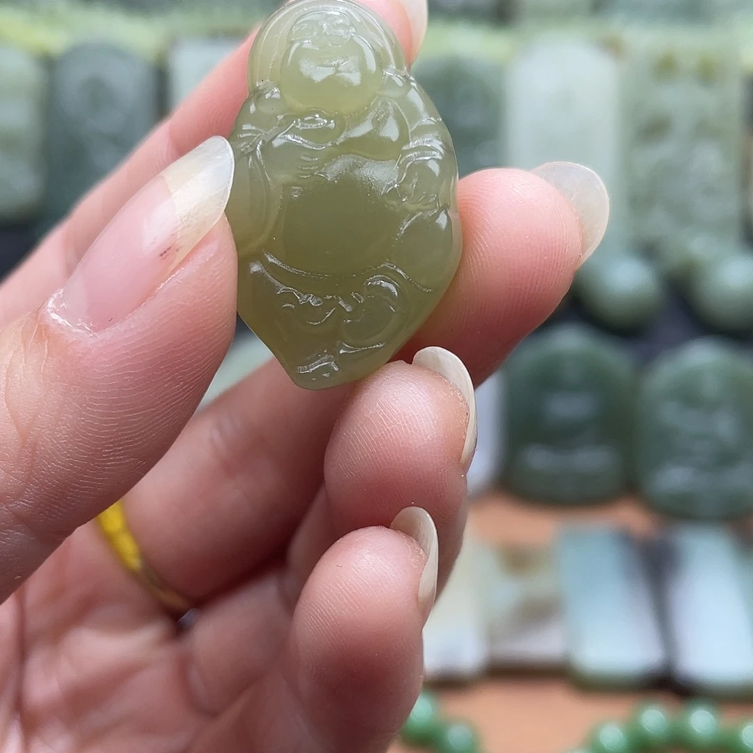 和田玉未镶嵌吊坠(不含链)