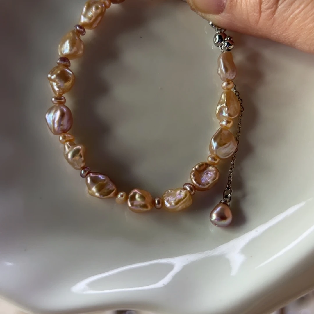 淡水珍珠合金手绳