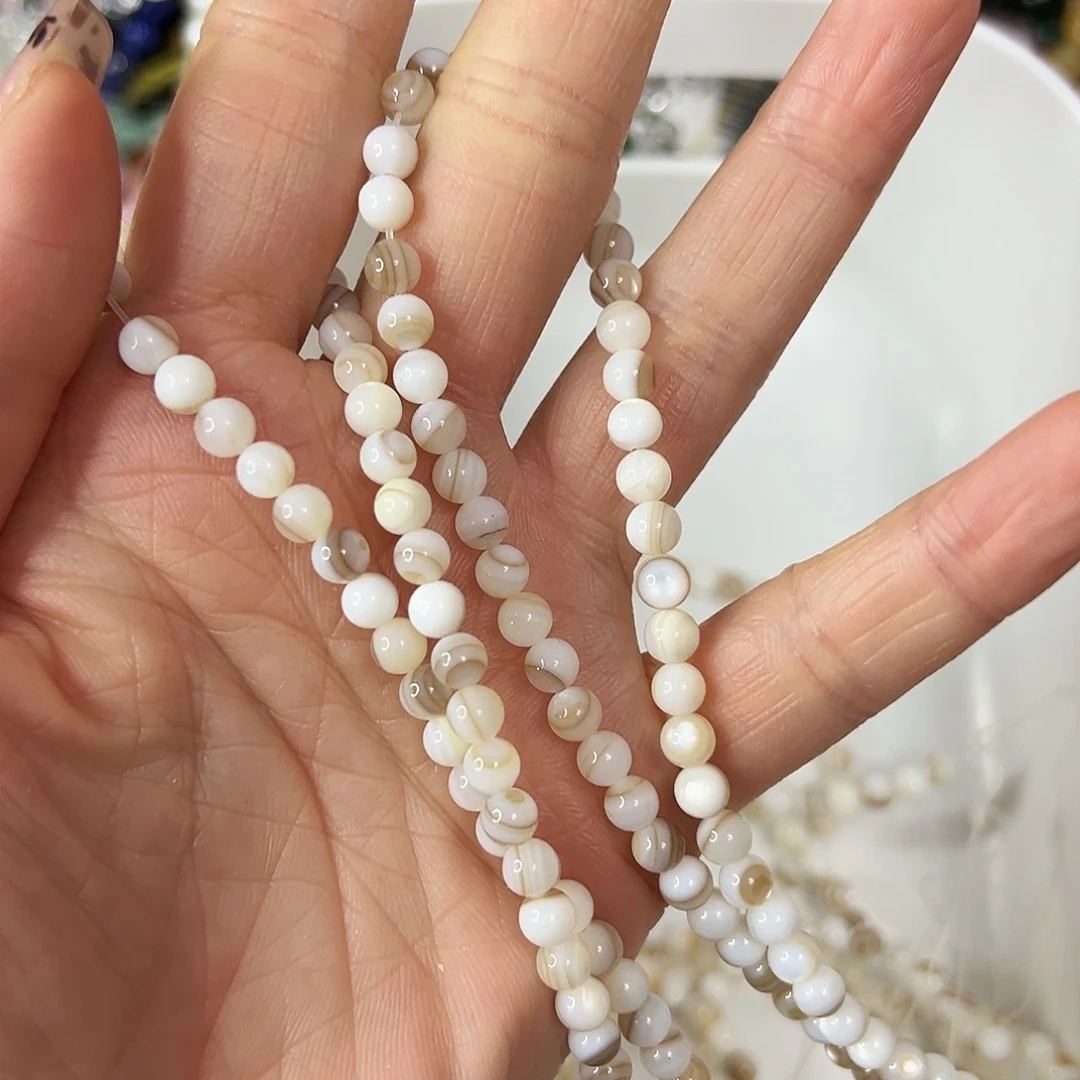 玛瑙/玉髓合金珠宝半成品，卡5马蹄螺一条