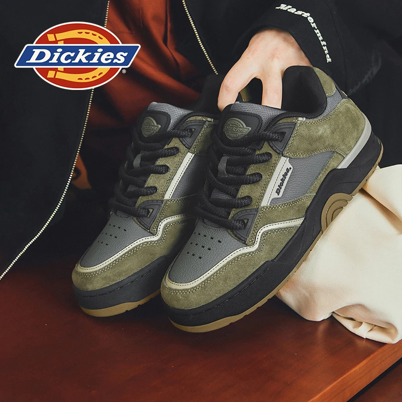 Dickies男士复古板鞋2025新款冬季男鞋时尚休闲鞋百搭厚底增高鞋