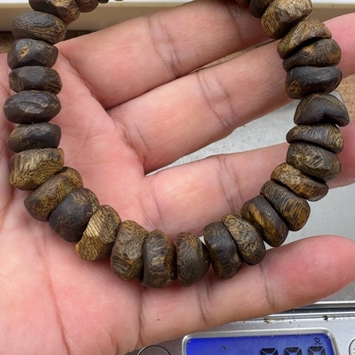 好***杜沉香手串乌身手串18克加