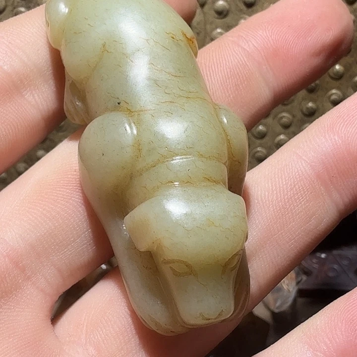 音***哥和田玉（糖玉）未镶嵌挂件